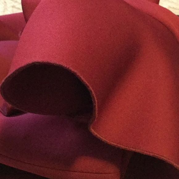 Jovani 63580 One Shoulder Short Dress Burgundy… - Picture 7 of 10